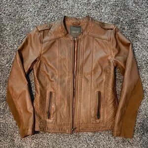 Maurices Tan (faux) Leather Jacket
